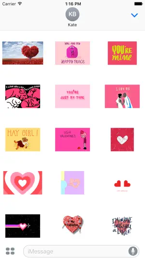 Animated Valentines Stickers截图3