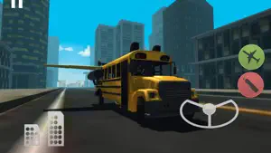 飞行汽车模拟器3D ：特技公交车截图2