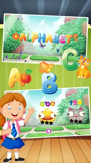 學英文 ABC 字母表 追踪 字母 家庭 学校 勉強 孩子们 游戏 3 in 1截图1