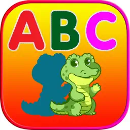 ABC动物阴影拼图 - 词汇测验游戏
