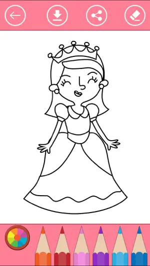 图画书 公主的女孩：公主填色截图2