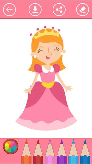 图画书 公主的女孩：公主填色截图1