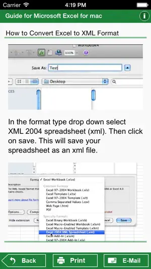 指南为Microsoft Excel的Mac截图3